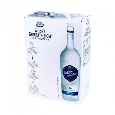 Водка Gorbatschow Platinum (Горбачев Платинум) 44% 3 л